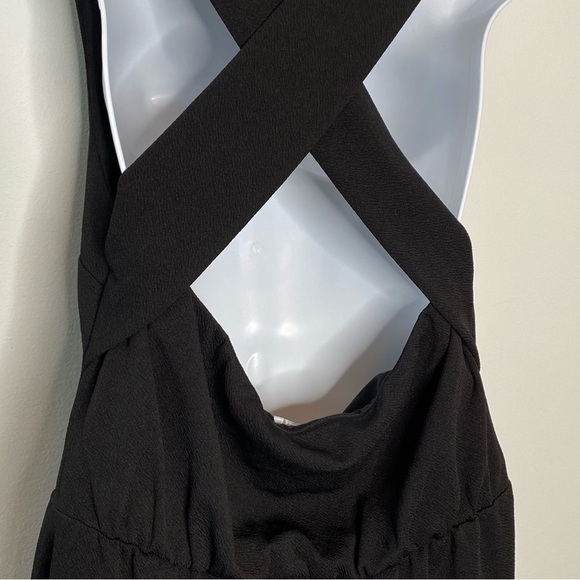 Speechless Black Cross Back Jumpsuit With Pockets - Picture 7 of 12